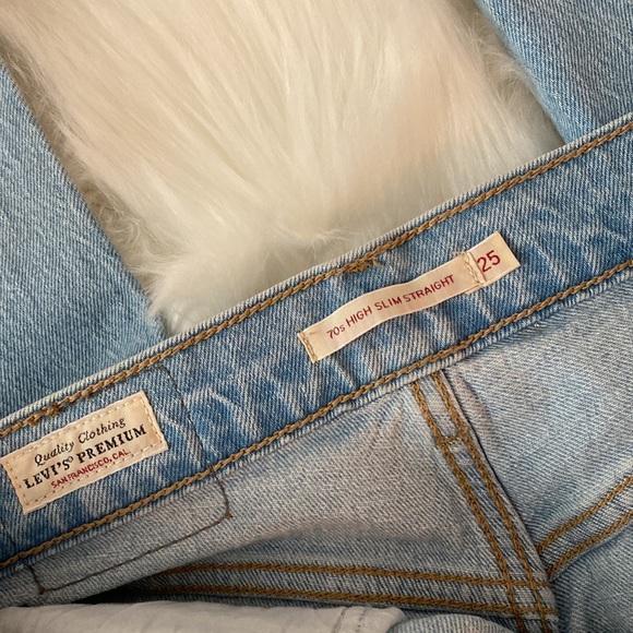 70’s HIGH SLIM STRAIGHT LEVIS SIZE 25 - Picture 7 of 7